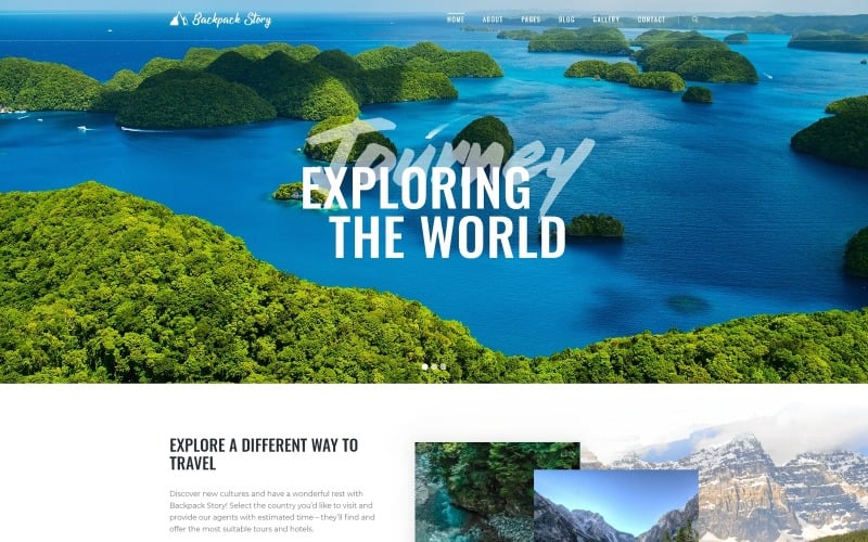 backpack story travel agency multipage modern joomla template original