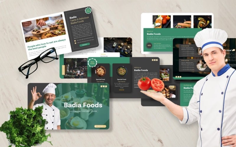 badia food amp beverage powerpoint template original