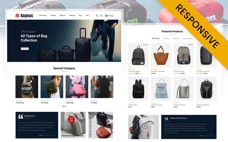 bagmas bag store prestashop theme original