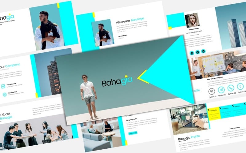 bahagia creative business powerpoint template original