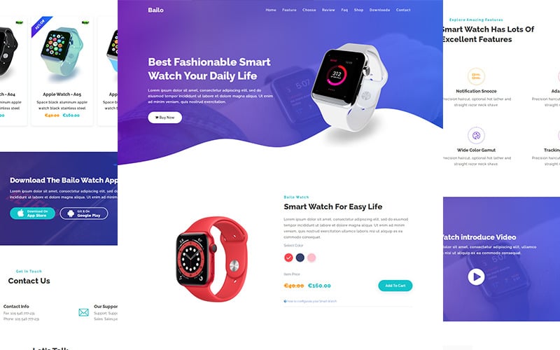 bailo product landing page template original