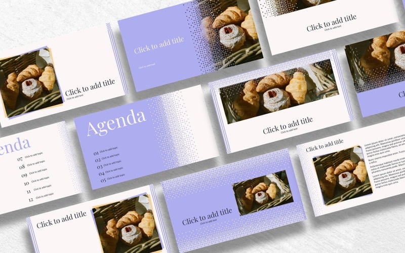 bakery powerpoint template simple original