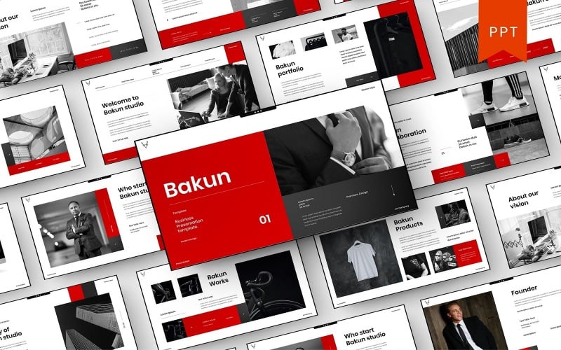 bakun business powerpoint template original