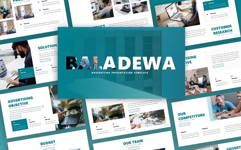 baladewa advertising presentation powerpoint template original