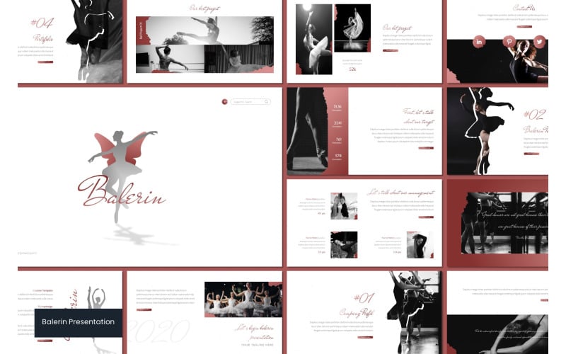 balerin powerpoint template original