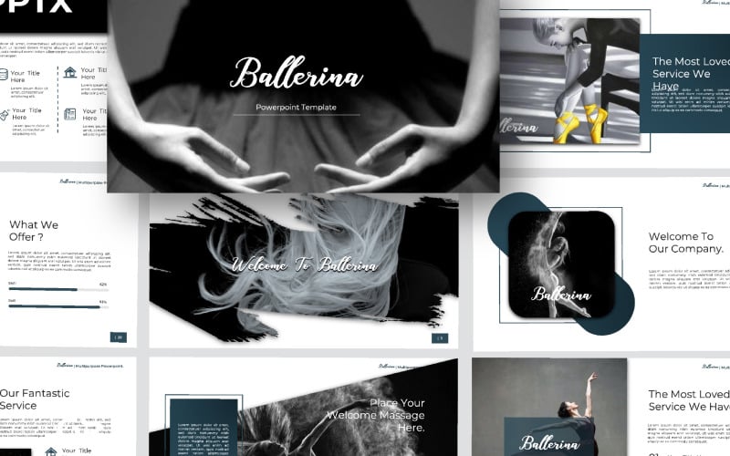 ballerina presentation powerpoint template original