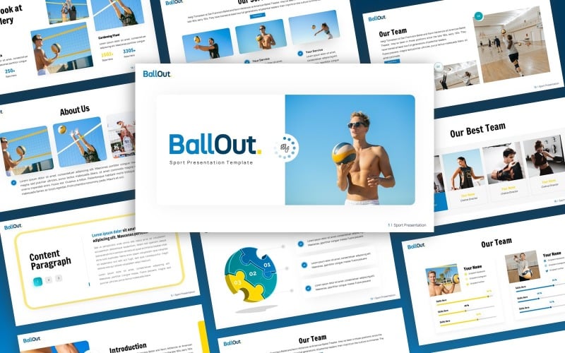ballout sport multipurpose powerpoint template original