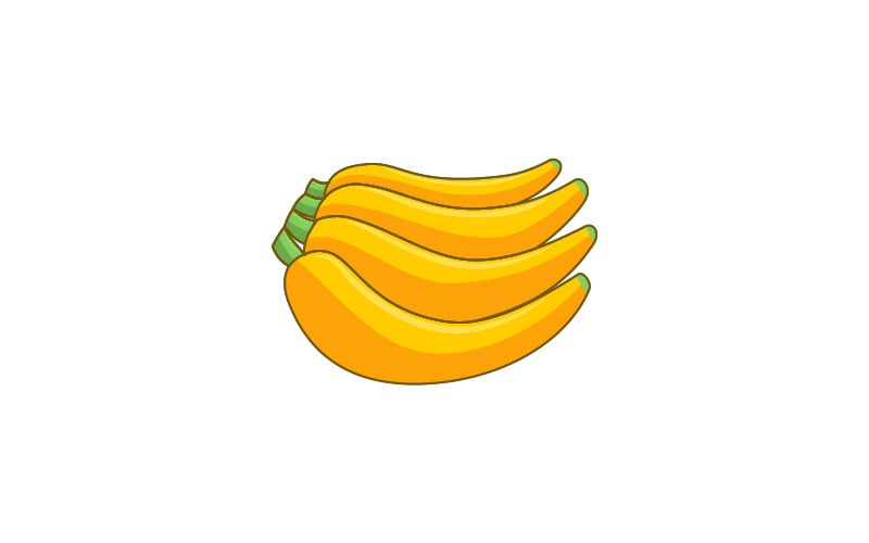 banana fruite logo template sign brand identity design original