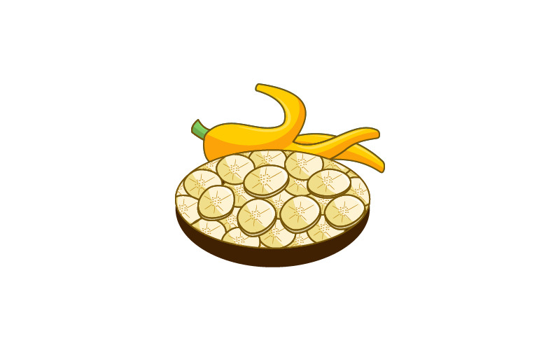 banana fruite logo template symbol original