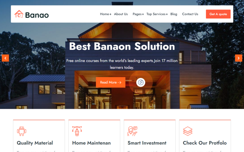 banao real estate wordpress theme original