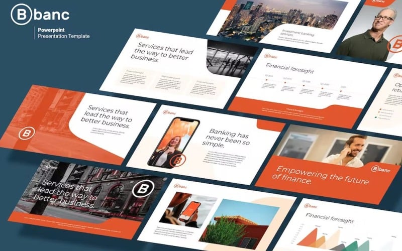 banc business amp financial powerpoint template original