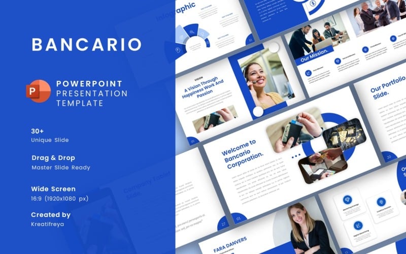 bancario powerpoint business presentation template ppt original