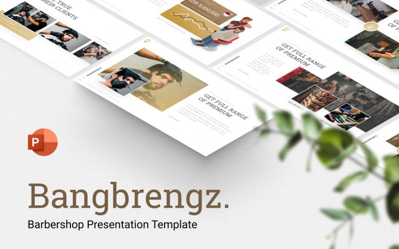 bangbrengz barbershop presentation template powerpoint template original