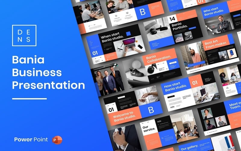 bania business powerpoint template original