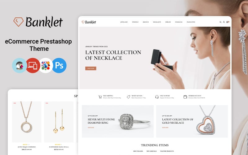 banklet jewelry and accessories prestashop theme original