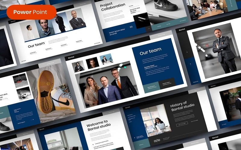 bantal busines powerpoint template original