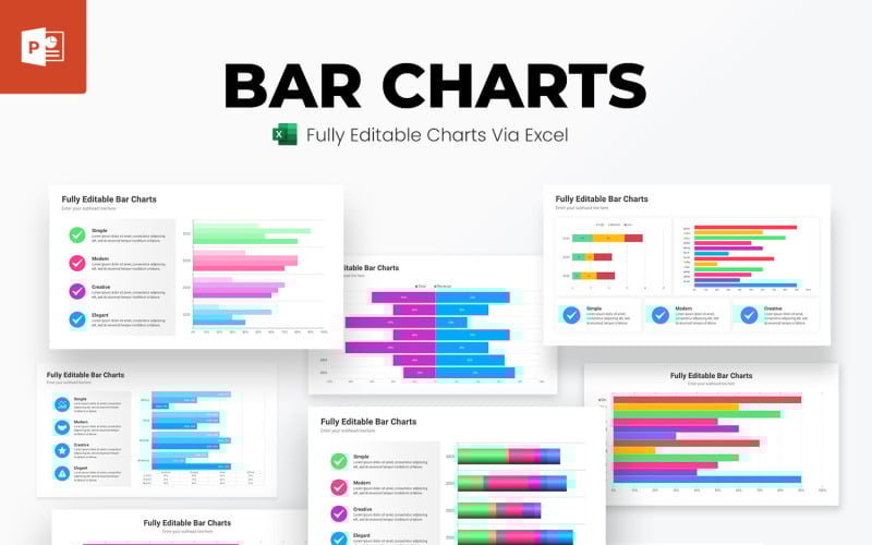 bar charts powerpoint presentation template original