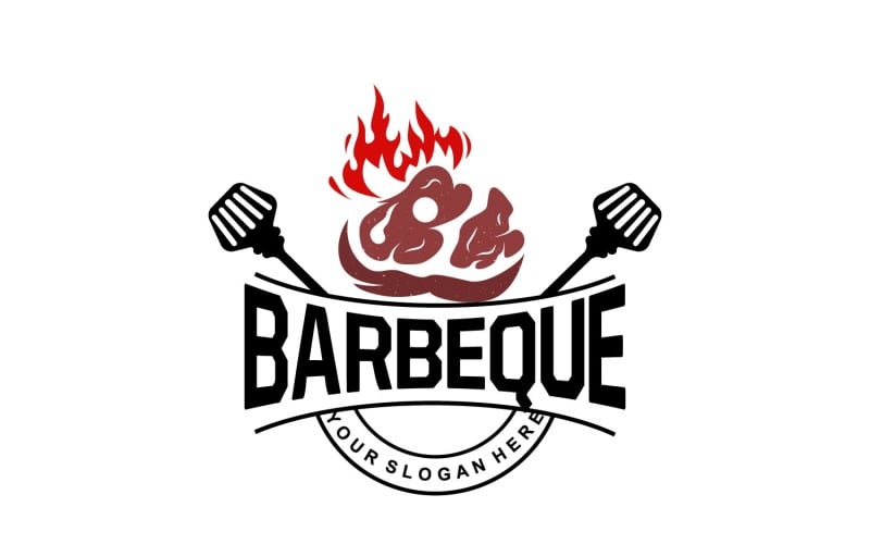 barbeque logo hot grill design bbq grillv original