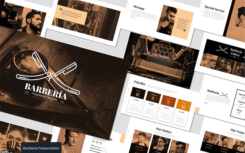 barberia powerpoint template original