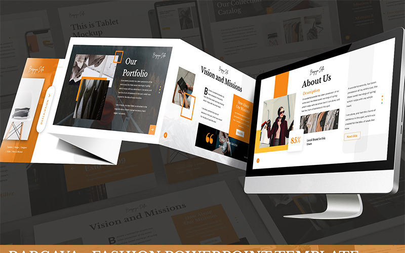 bargaya fashion lookbook powerpoint template original