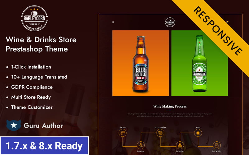 barleycon wine and drink store prestashop responsive theme original