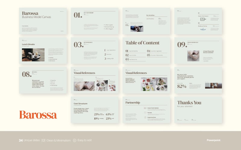barossa business presentation powerpoint template original