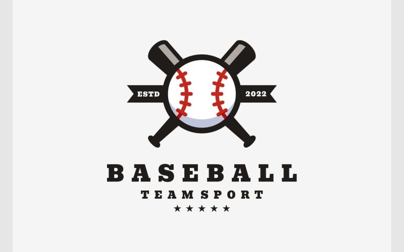 baseball sport vintage retro logo original