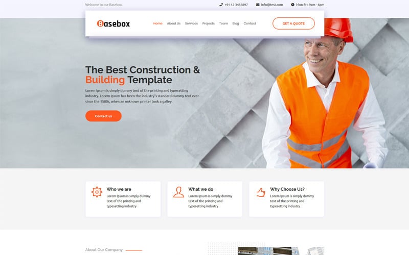 basebox landing page template original