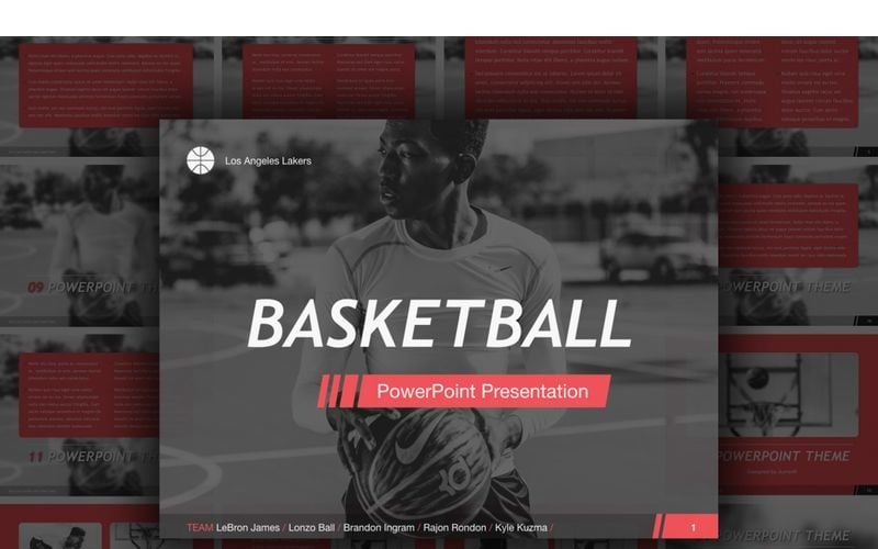 basketball powerpoint template original