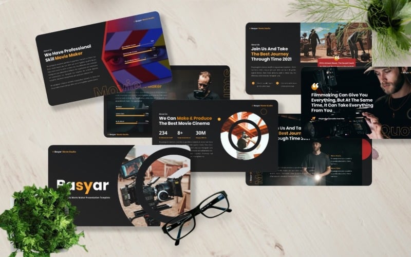 basyar movie studio powerpoint template original