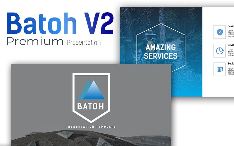 batoh v premium powerpoint template original