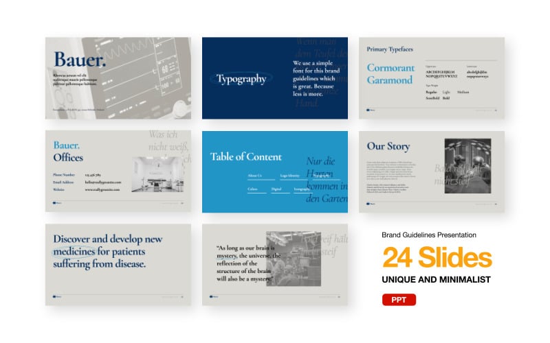 bauer brand guidelines powerpoint template original