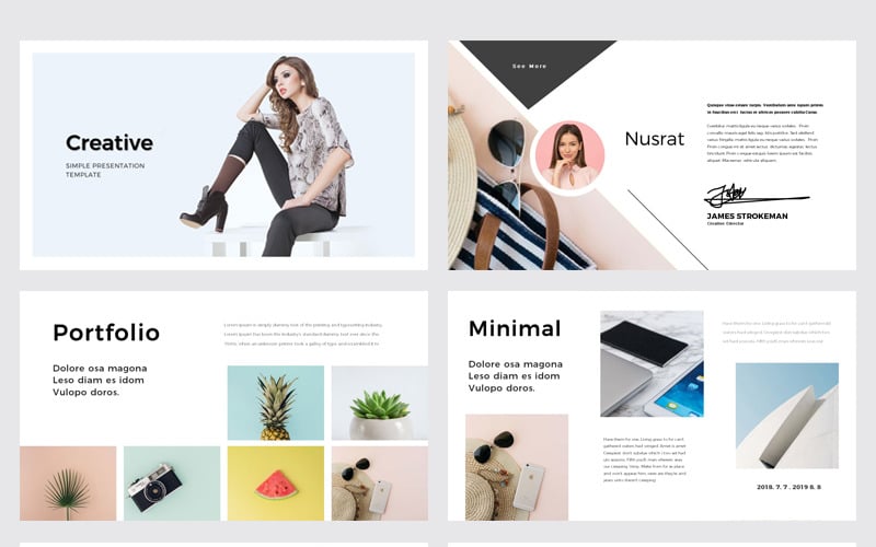 be creative powerpoint template original