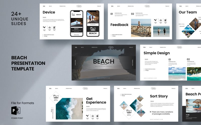 beach presentation template original