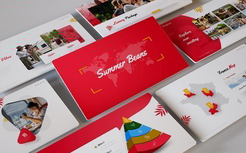 beans travel powerpoint template original
