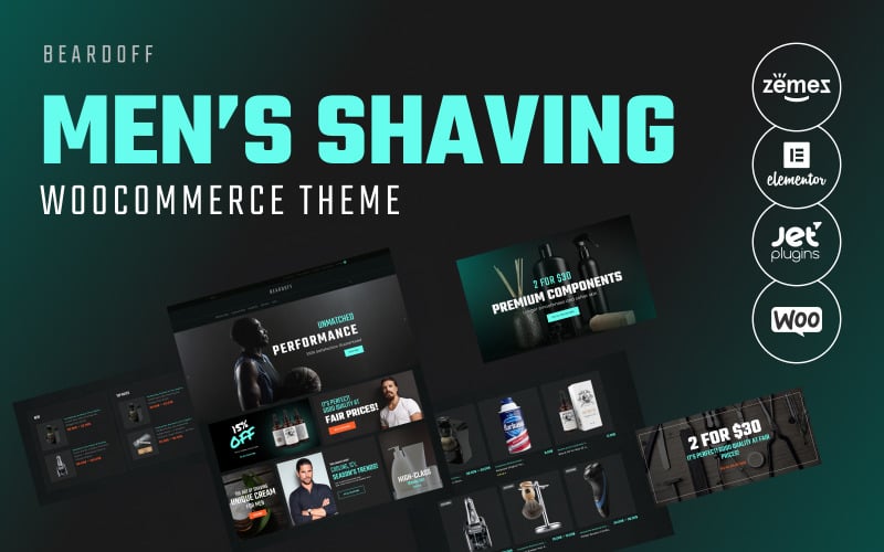beardoff mens shaving products responsive woocommerce theme original