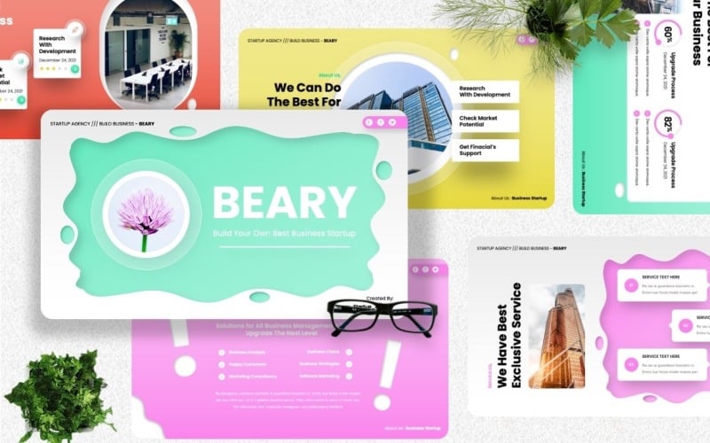 beary corporate powerpoint templates original