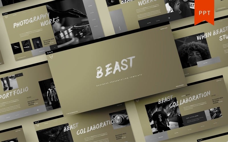 beast business powerpoint template original