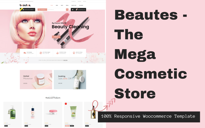 beautes the mega cosmetic store woocommerce theme original