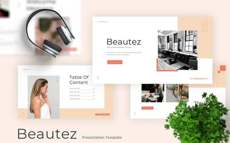beautez beauty salon powerpoint template original