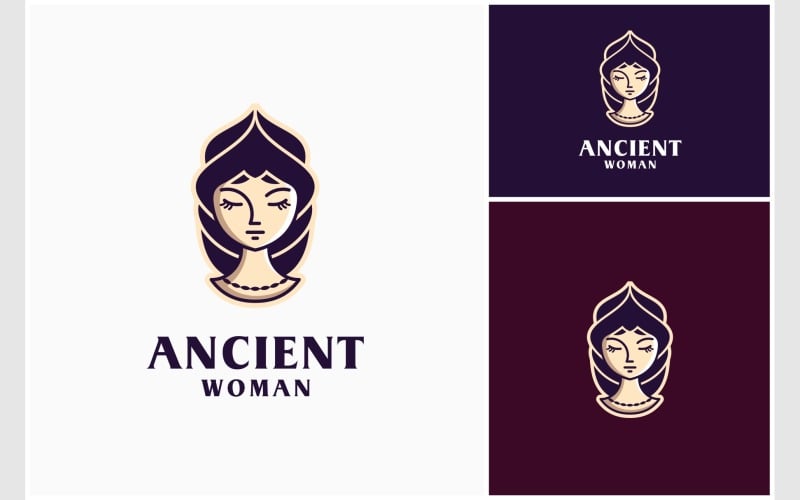 beautiful ancient woman logo original