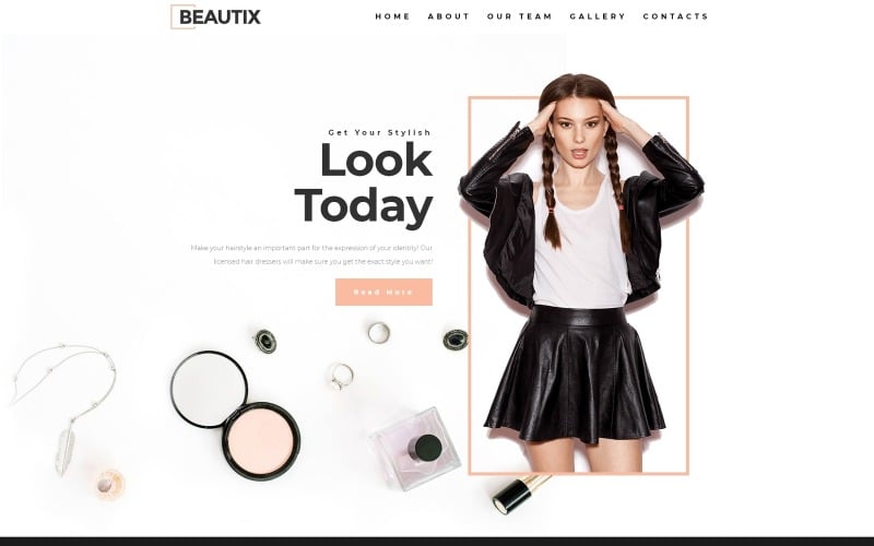 beautix beauty elementor wordpress landing page template original