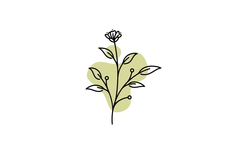 beauty florist vector icon design template v original