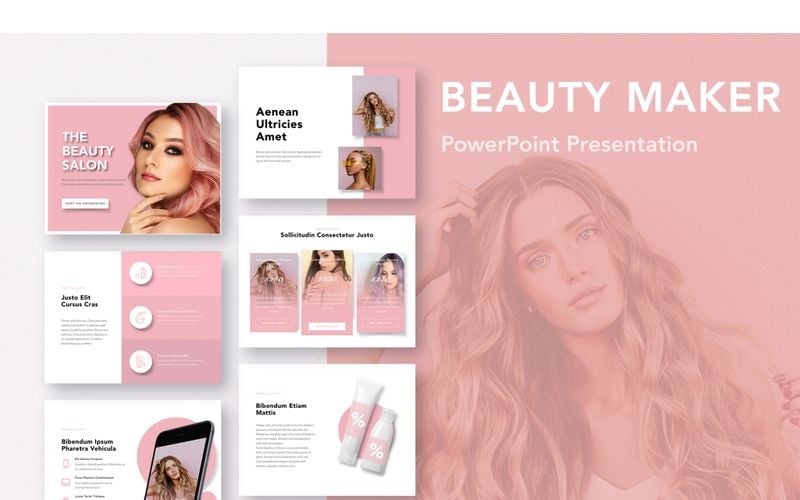 beauty maker powerpoint template original