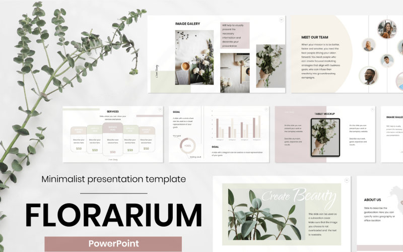 beauty presentation powerpoint template original