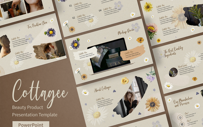 beauty product presentation powerpoint template original