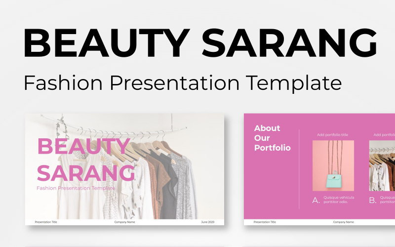 beauty sarang fashion powerpoint template original