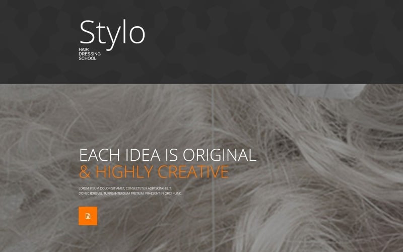 beauty school responsive landing page template original