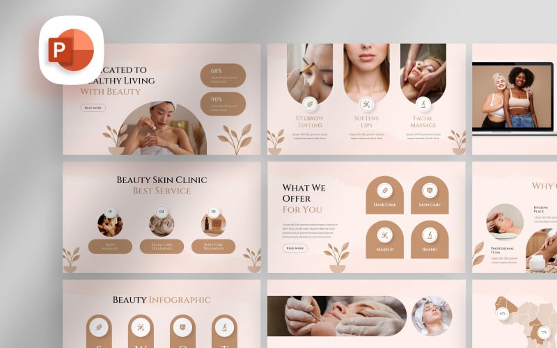 beauty skin clinic presentation template original