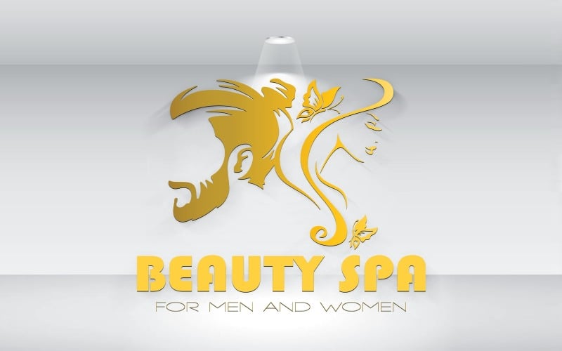 beauty spa for men and women logo vector file original